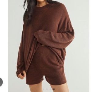 Free People Malibu Solid Surf Sweater Set